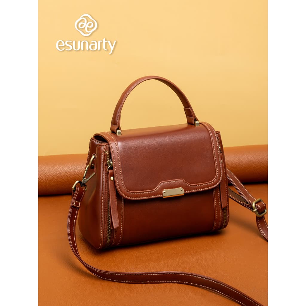 Bolsa mensageiro feminina 2026 novo estilo moda bolsa feminina estilo mãe textura couro macio alça de ombro larga bolsa