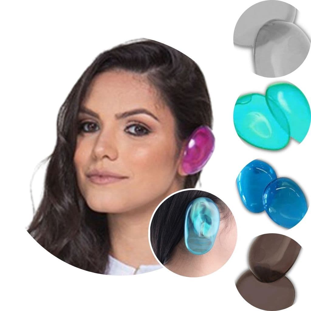 Protetor de Orelha de Silicone Tintura Chapinha E Secador Santa Clara 1 Par