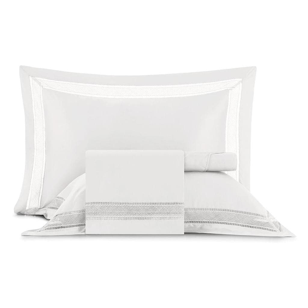 Jogo de Cama Queen Altenburg Cetim Bambu 300 Fios Unitá Branco