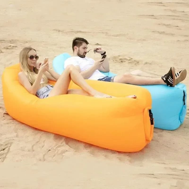 Inflatable Toys Sofa Outdoors Camping Inflatable Ultralight Portable Air Lazy Bags Beach Folding Lounger Chair Waterproo