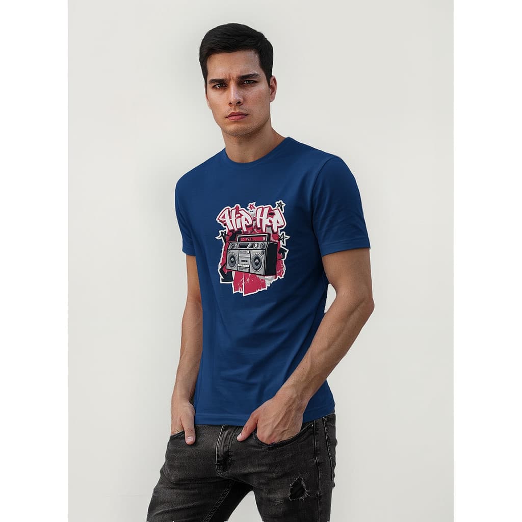 Camisa Masculina Hip Hop Box Camiseta Casual Algodão Premium