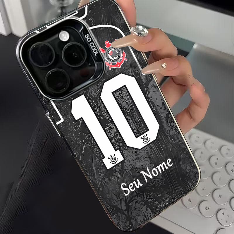 Capa de telefone Com Personalizada Nome Coríntios Capinha Para iPhone 11 12 13 15 14 16 Pro Max X Xr Xs 7 8 Plus Case
