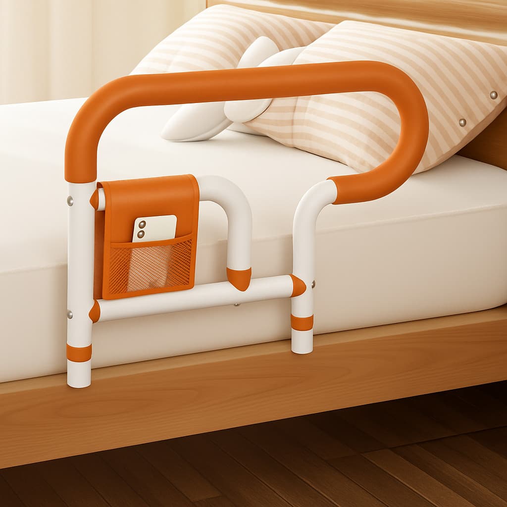 Grade De Cama Portátil Com Bolsa Porta Rmédio Para Idosos