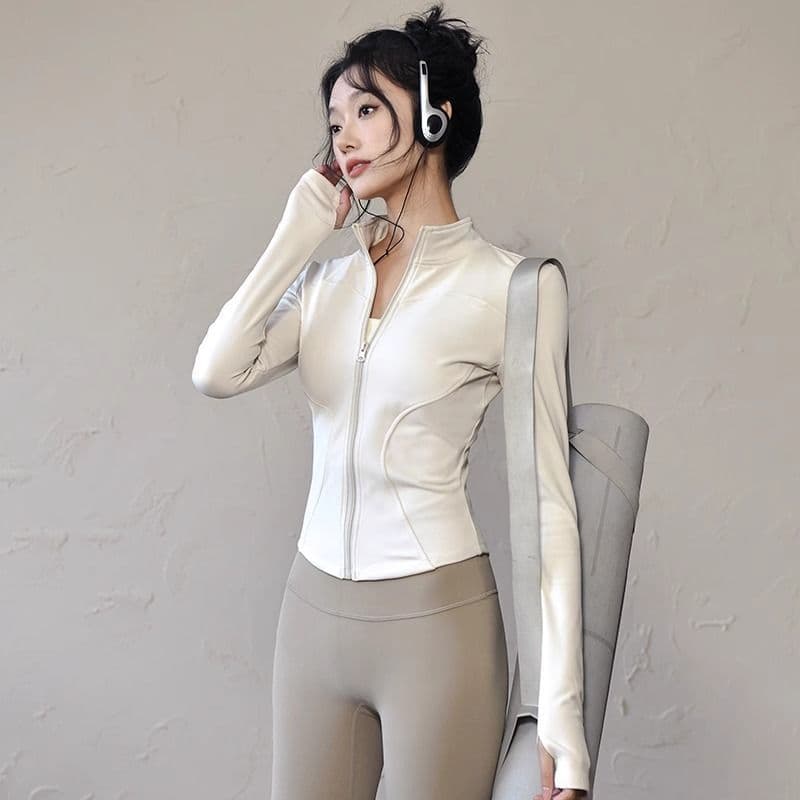 Casaco Esportivo De Yoga De Secagem Rápida Feminino Proteção UV Roupas De Solar Superior Correndo Fitness