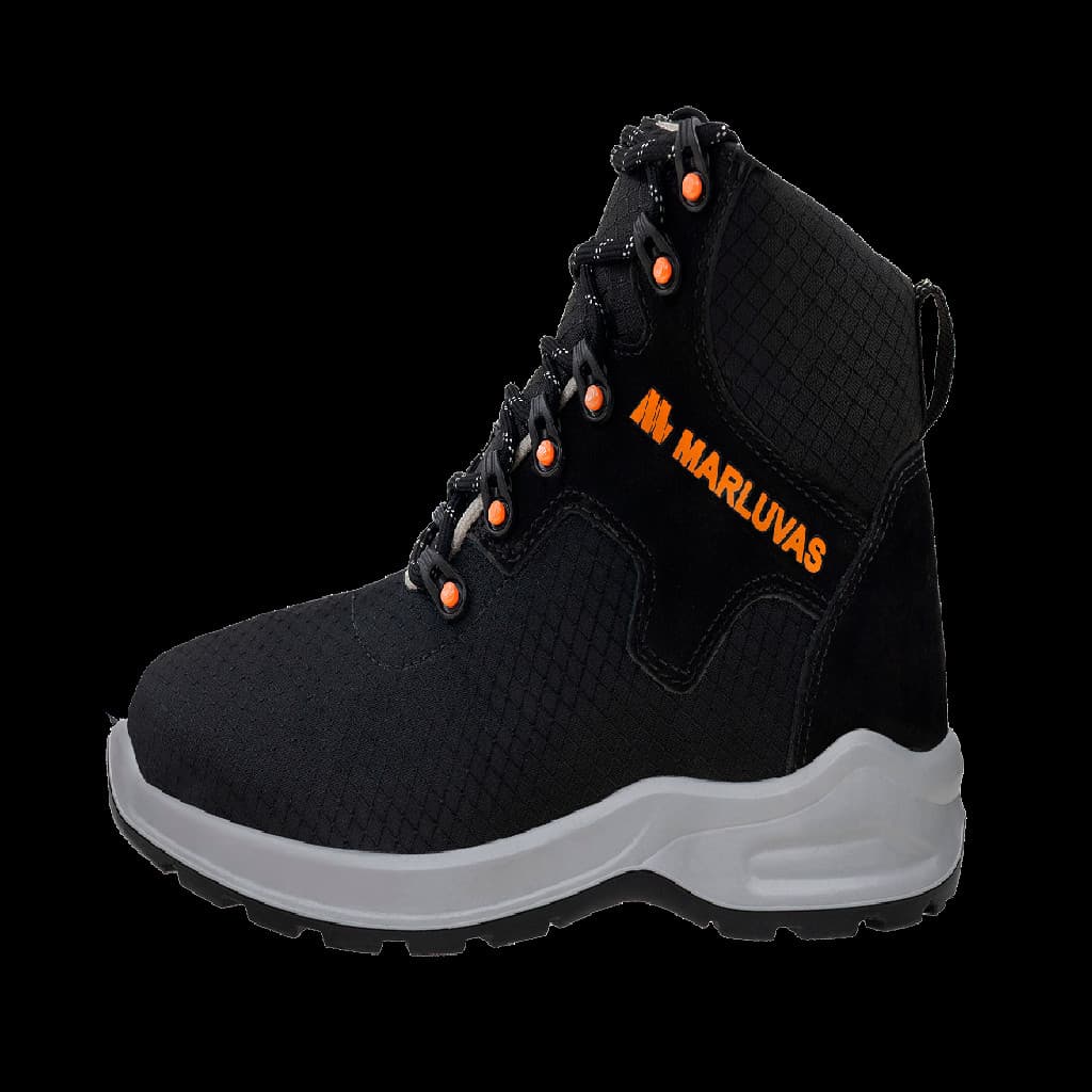 BOTA C/ CADARÇO COURACA CABEDAL TEXTIL PRETO N 38