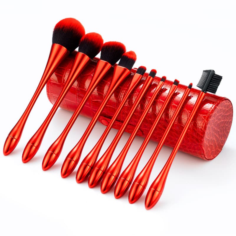 Conjunto de pincéis de maquiagem de cintura pequena Pincel de pó solto Um pincel de Blush Cinco três pincéis de contorno