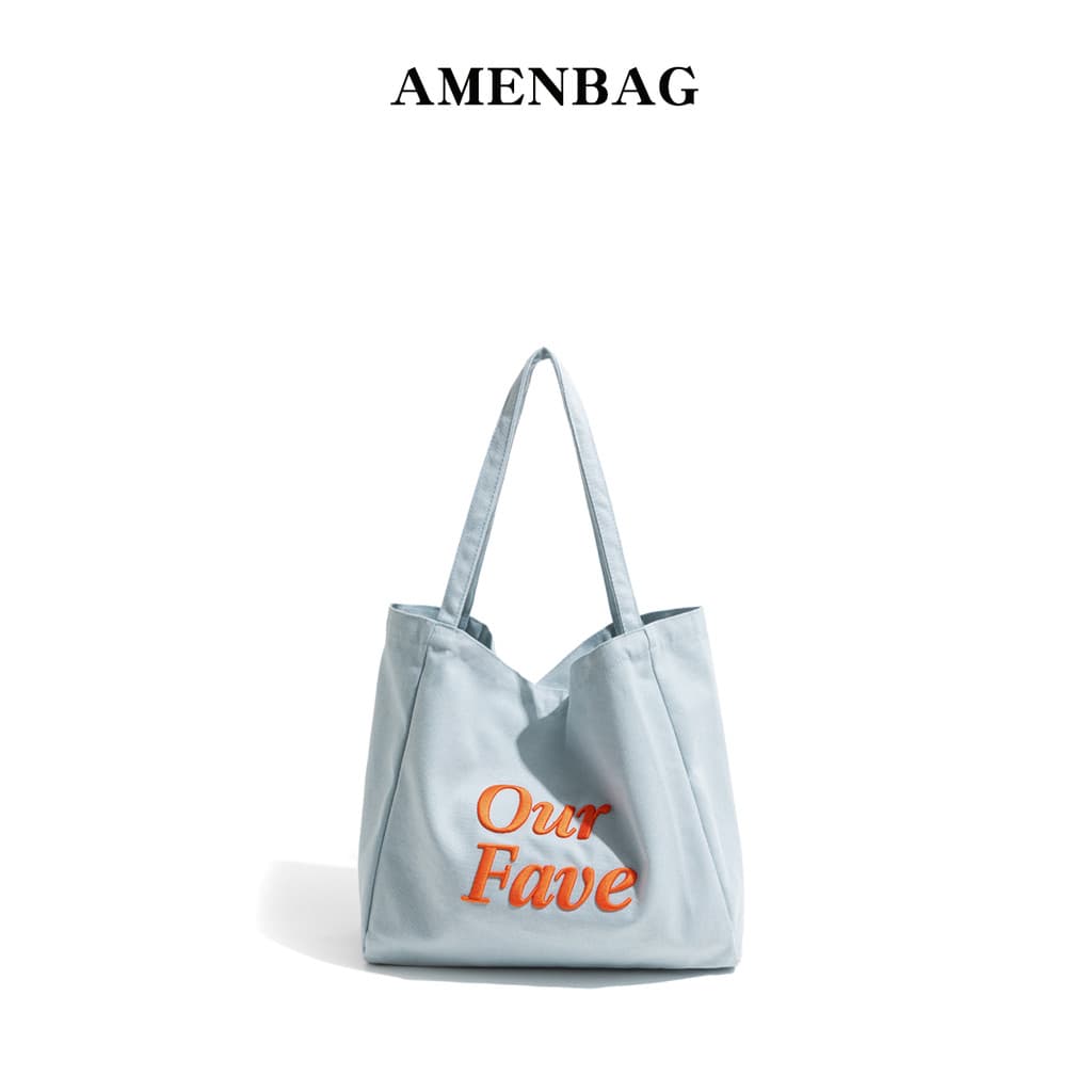 Versão coreana dopamina bolsa de lona 2025 outono inverno novo estilo contraste cor bolsa de ombro All-Match grande capa