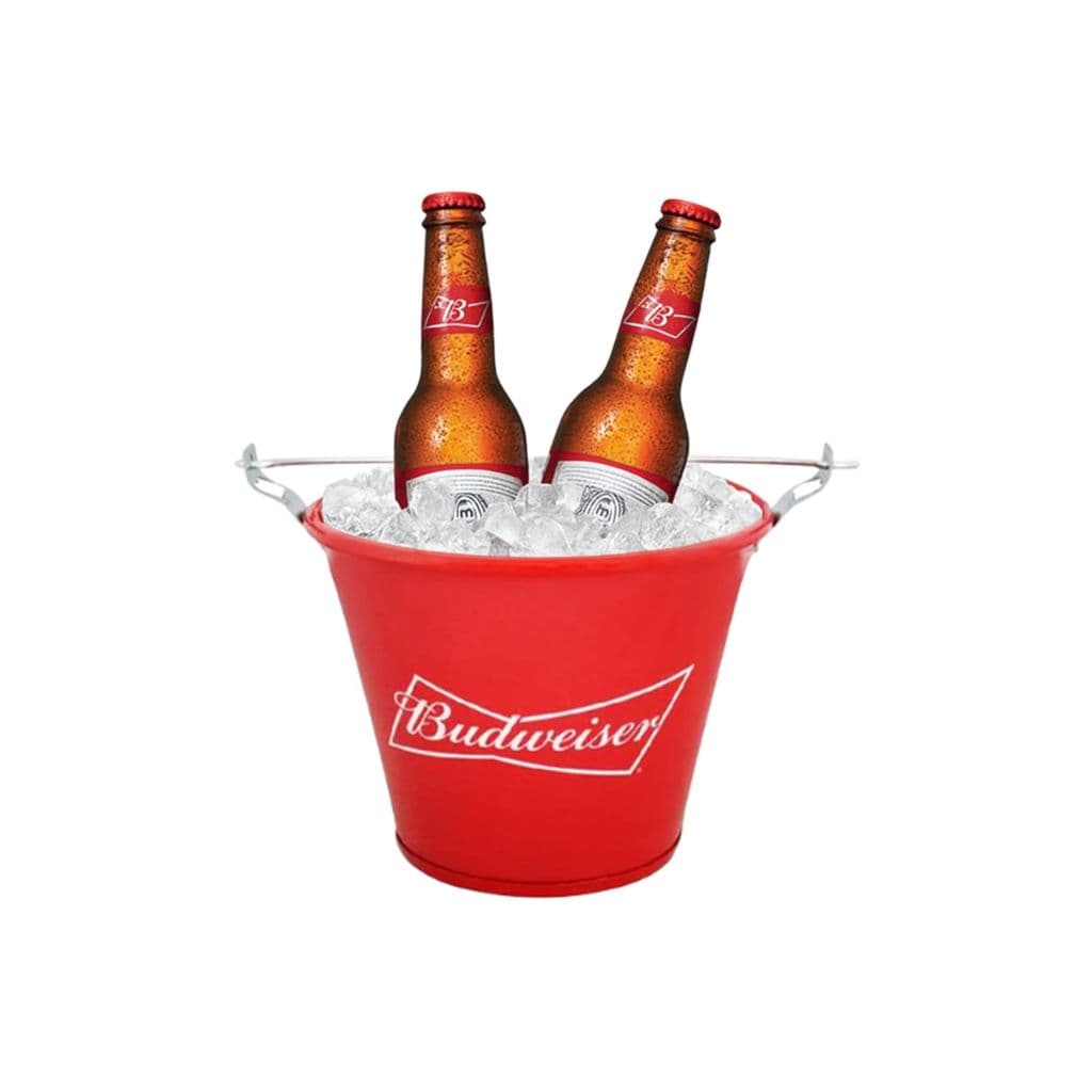 Balde De Gelo Budweiser Oficial Perfeito Para 600ml E Long Neck Bar Pub Cerveja