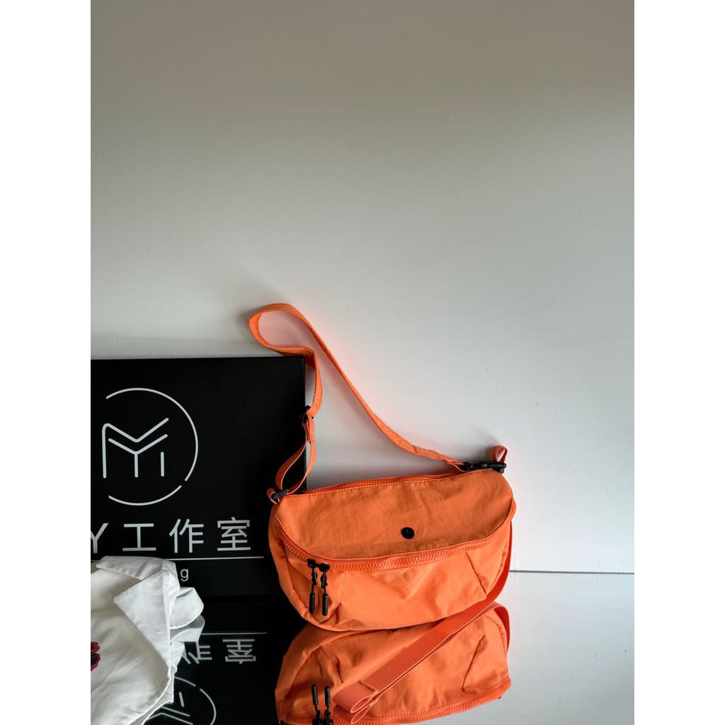 MY Bolsa de peito diagonal estilo unissex doce legal com vários bolsos, leve, à prova d'água, para ciclismo, bolsa diago