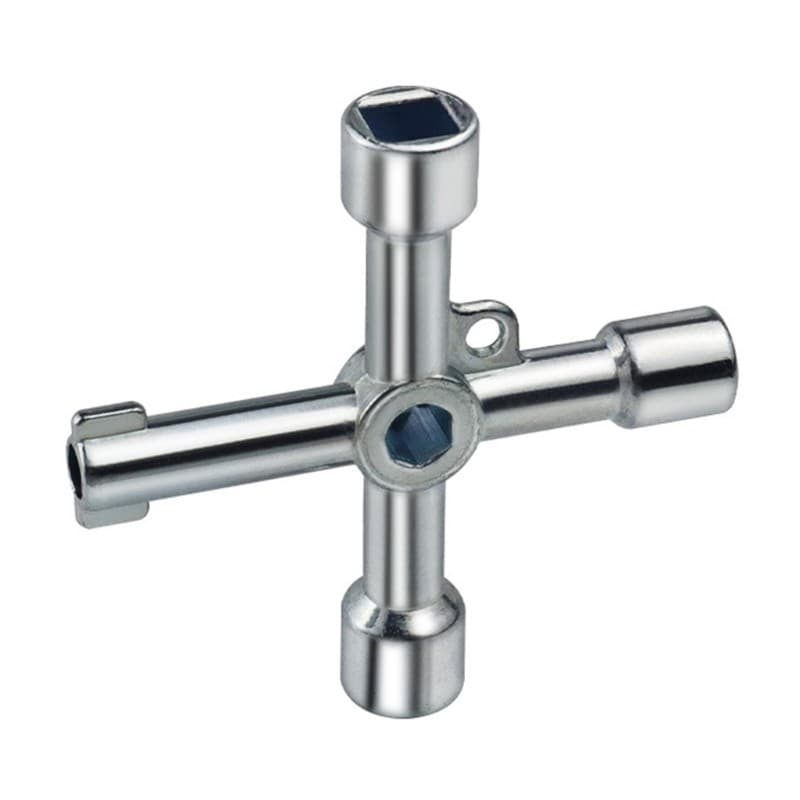 CRE Profissional Cruzamento Chave Conjunto Para 5 3mm 6mm 8mm Furos Quadrados 9mm Triangular 7mm Hexagonal Liga Zinco