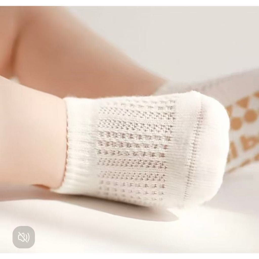 Meias Para Bebês Summer New Solid Color Algodão Macio Malha Fina Antiderrapante De Borracha Recém-Nascido Meninas Toddle