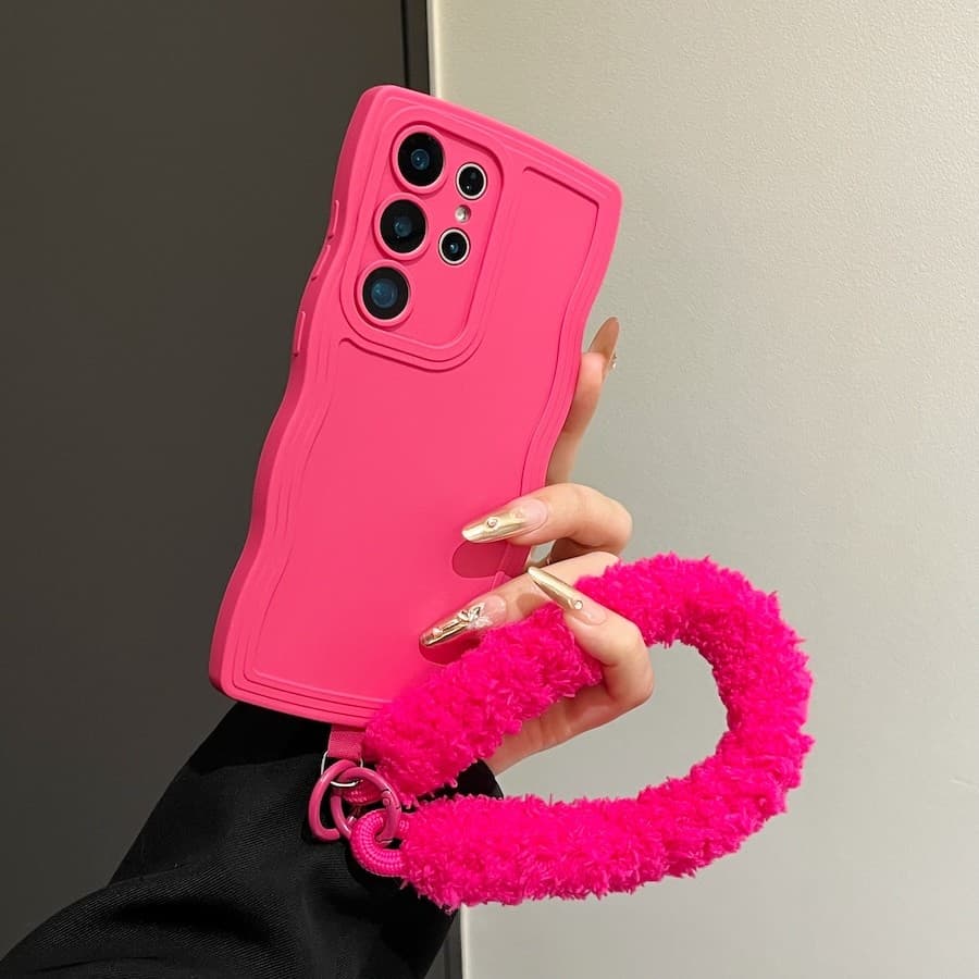 Capa De Telefone Com Alça De Pulso Quente De Inverno Para Samsung Galaxy A17 A26 A36 A56 A54 A55 A06 A16 A05s A14 A15 A2