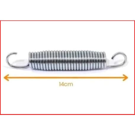 Molas de 14cm para Cama Elástica Pula-Pula – Kit com 20 Unidades de Aço Galvanizado Reforçado