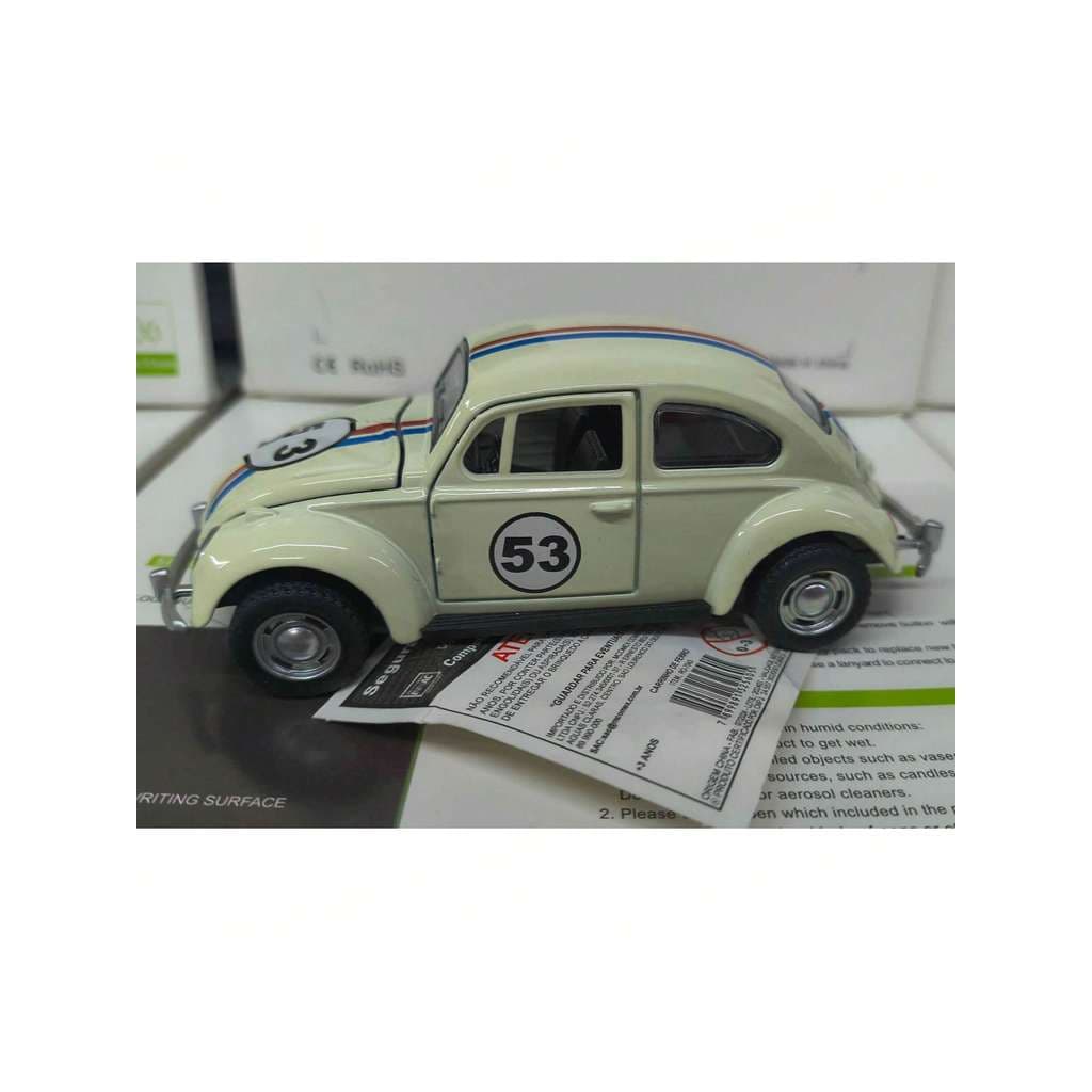 Carrinho Fusca Ferro Fricção Metal Miniatura Brinquedo equipe policia