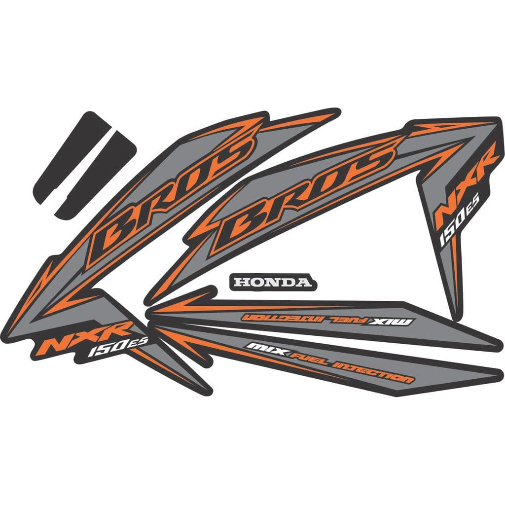 Kit  Adesivos Emblemas Laterais HONDA Bros 150ES 2010