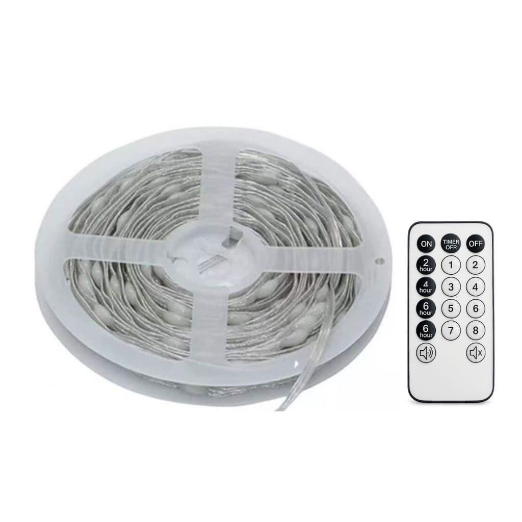 Fita LED Pisca RBG 10 Metros Natal Decoração C/ Controle