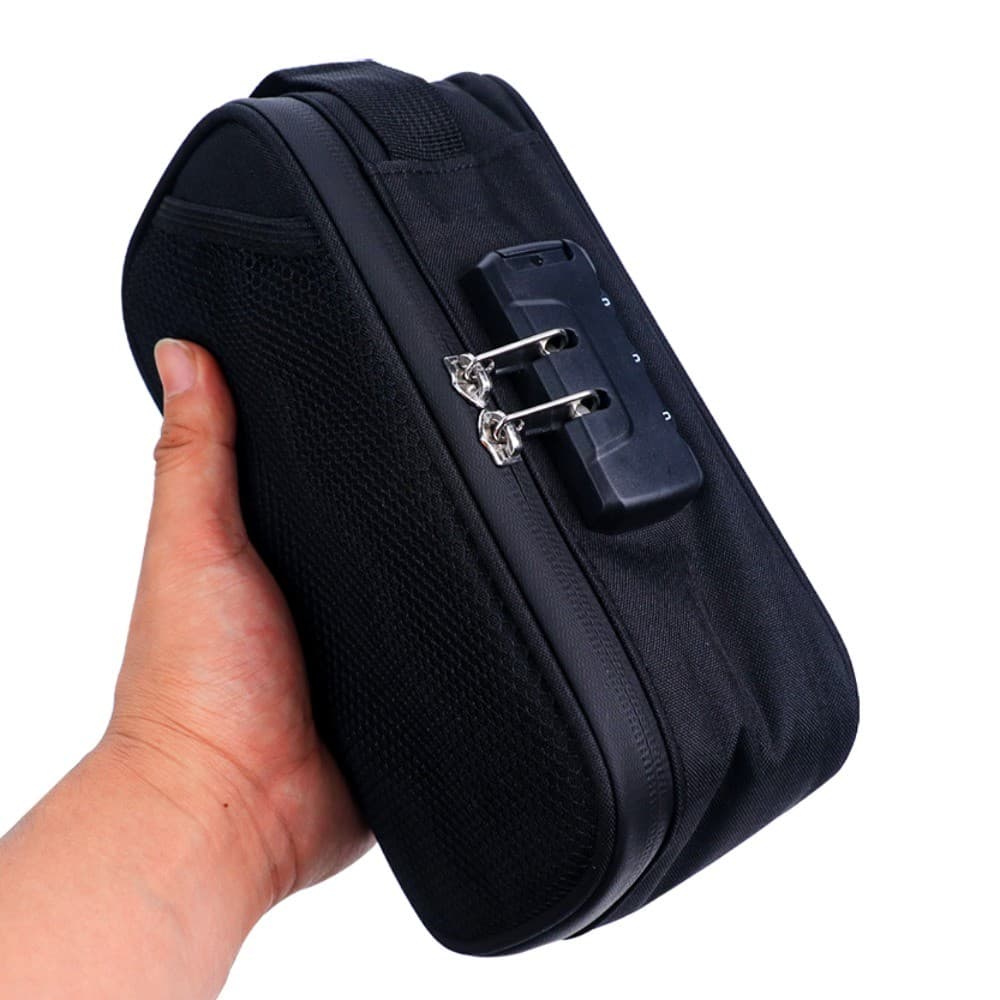 Bolsa De Viagem Portátil Antiodor Com Trava De Senha E Compartimentos De Grade Em Camadas