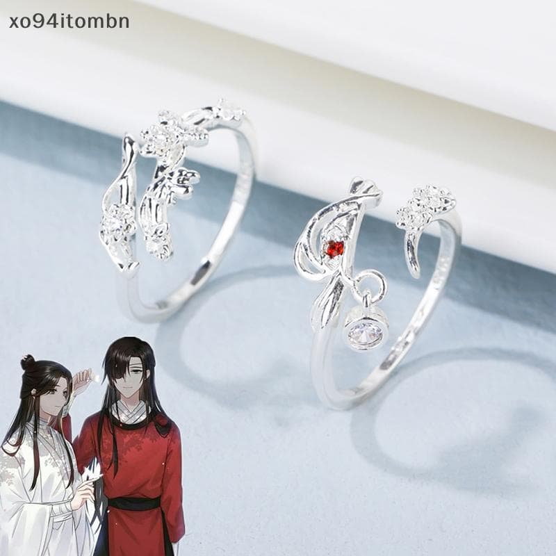 itens Anime Tian Guan Ci Fu Anel Céu Oficial Nobleflyings Bênção Hua Cheng Xie Lian Ajustável Unissex Casal Anéis Jóias