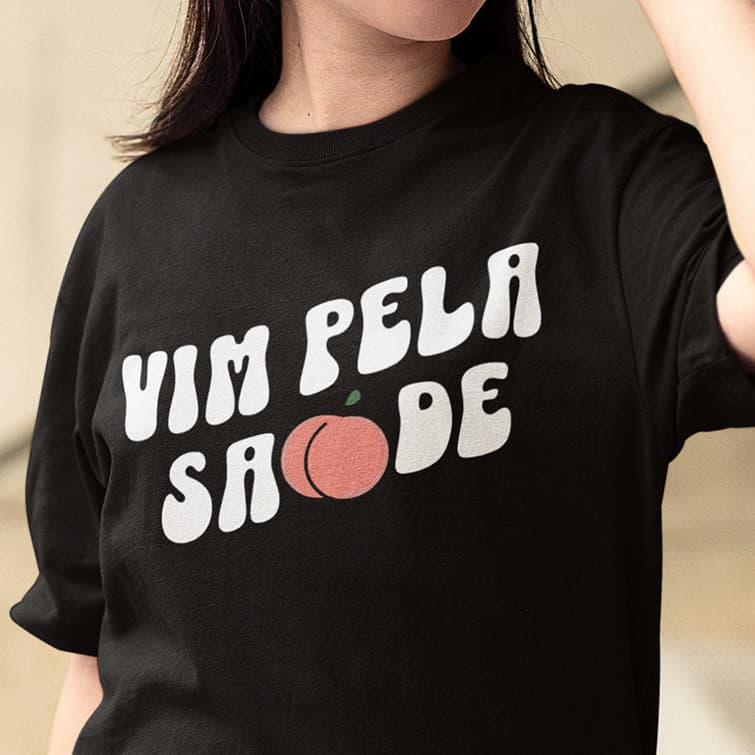 2026 Nova Camiseta Masculino Feminino Oversized Premium em  PuroSISI   Vim pela Saúde Blusão Treino Academia