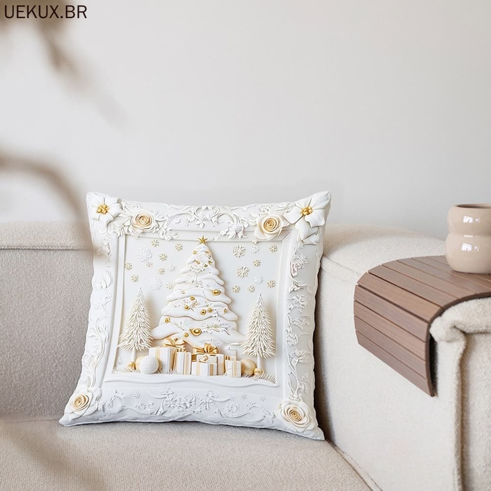 Capas De Almofada Aconchegantes Com Tema De Inverno Para Sofá Premium Macio Decoração De Férias Fronhas