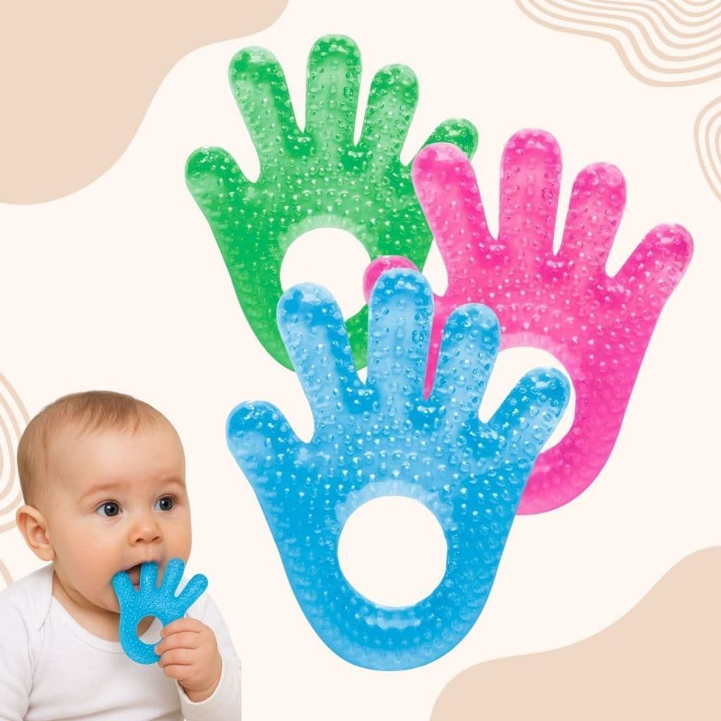 Brinquedos para Bebê 0 a 6 Meses Mordedor para Bebê Silicone Macio Mordedor Buba para Bebê