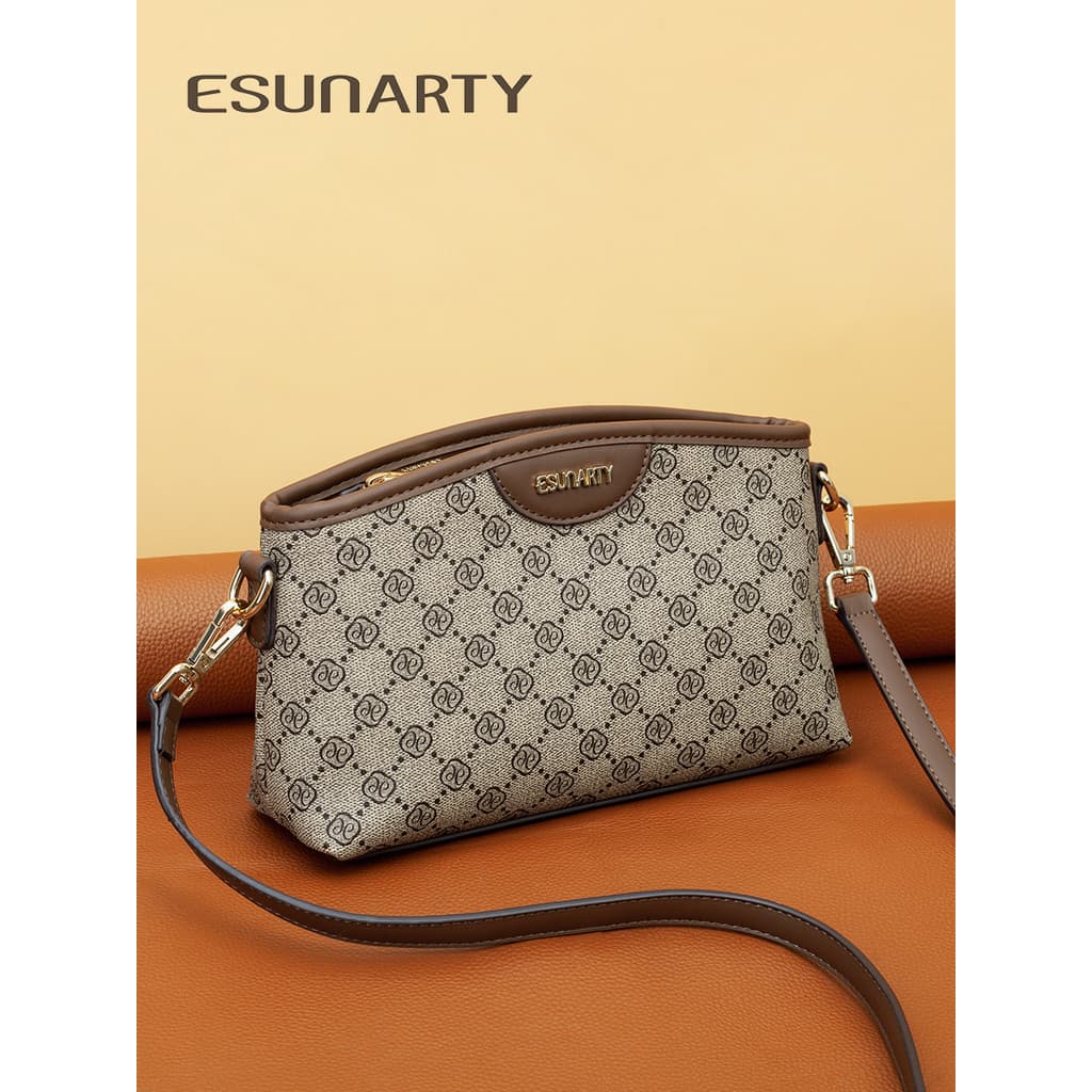 Bolsa mensageiro de flor antiga feminina 2026 novo estilo moda bolsa de ombro de meia-idade estilo mãe Casual Commuter p
