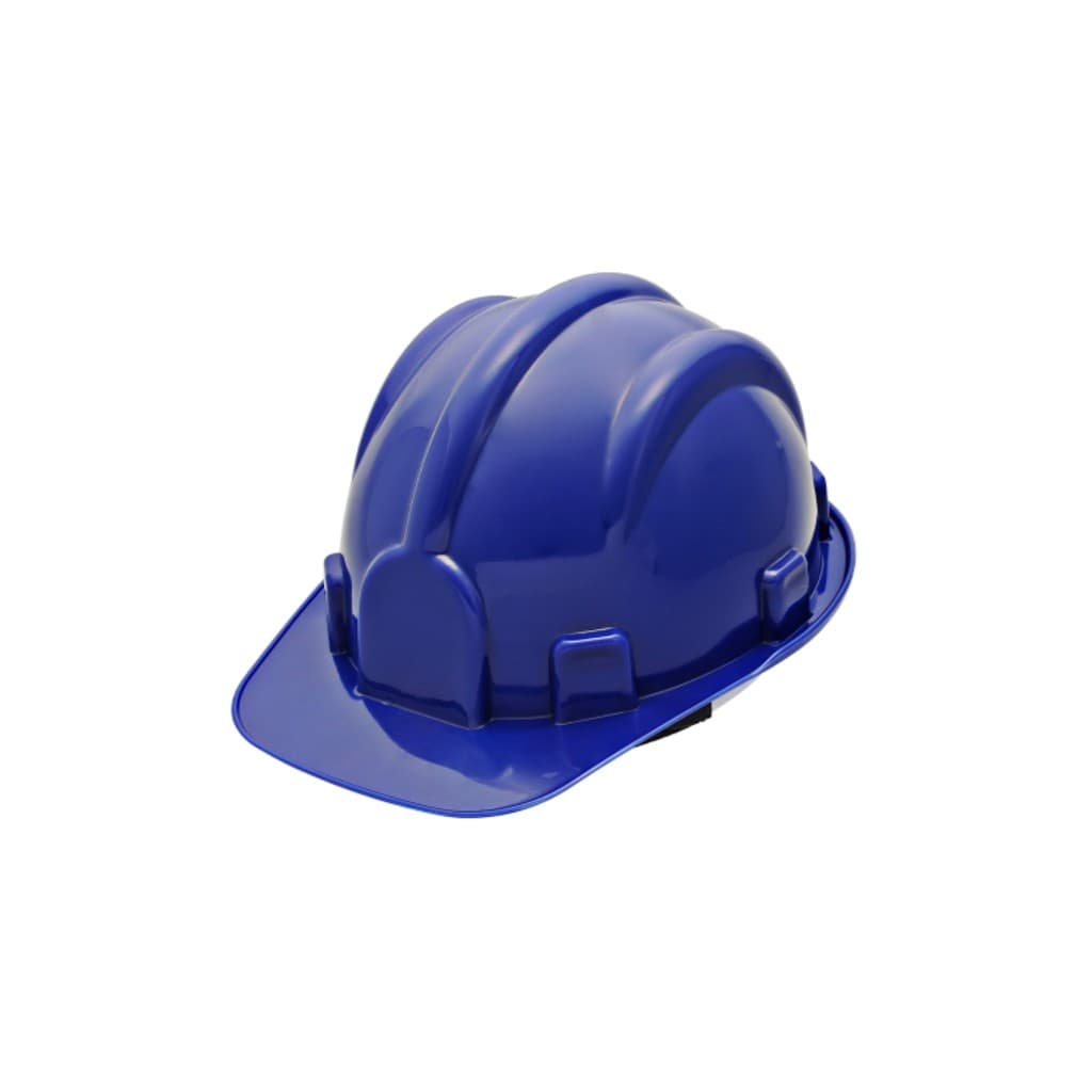 Capacete De Segurança Com Carneira Aba Frontal Para Obra Epi Construção Civil Azul