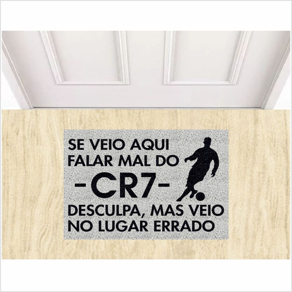 TAPETE SE VEIO FALAR MAL DO CR7, PARA SALA QUARTO COZINHA.