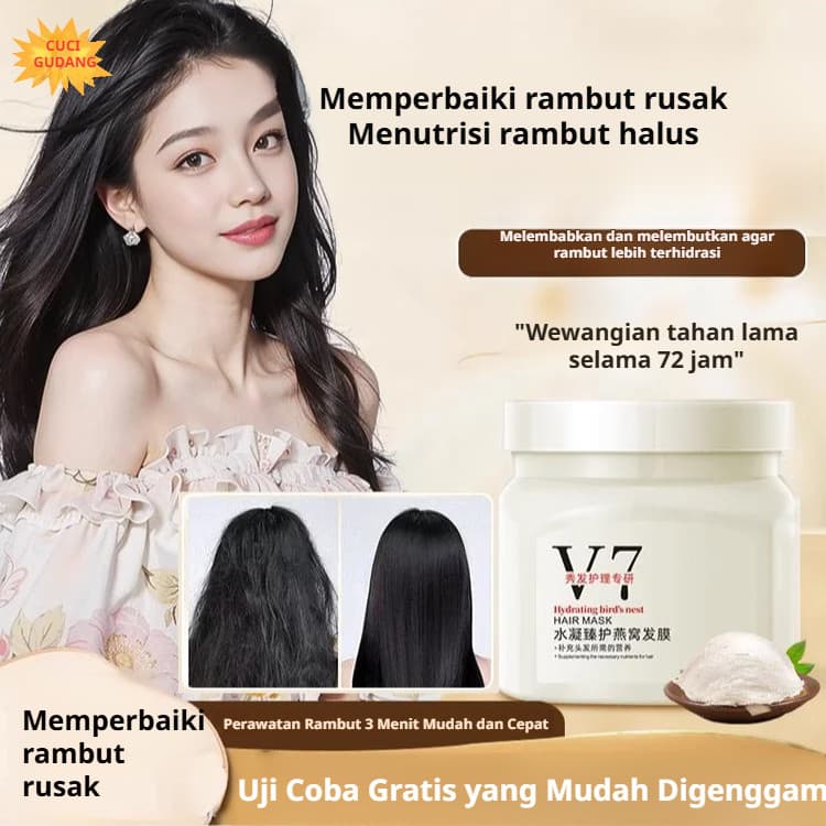 Filme Condicionador Natural Reparação Máscara De Cabelo Cabelos Secos Macio E Úmido Hidrogel Steamfree