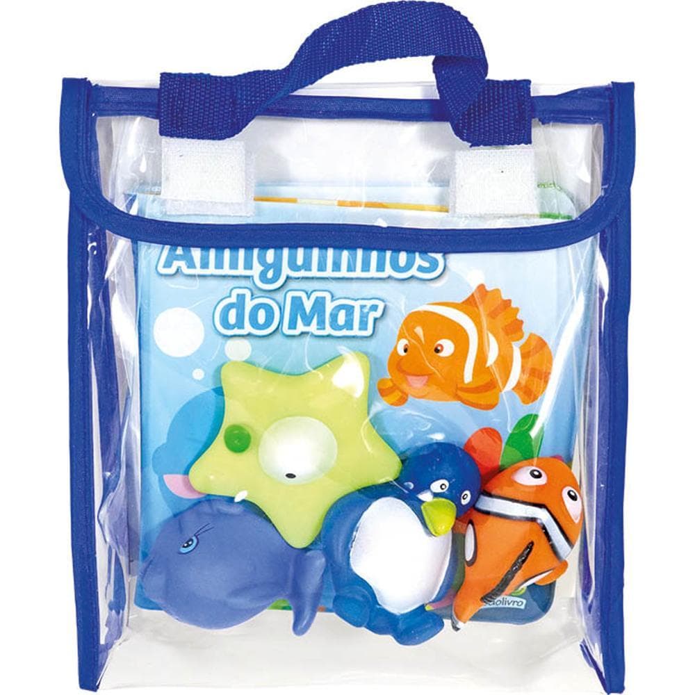 Livro Diversão no Banho! Amiguinhos do Mar - Livros Sorocaba