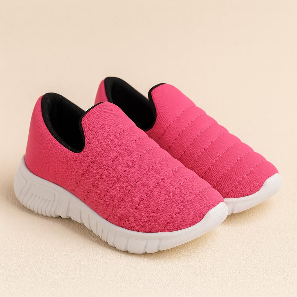Tênis Calce Fácil Slip On Bordado Escolar Infantil Menina Macio leve Confortável