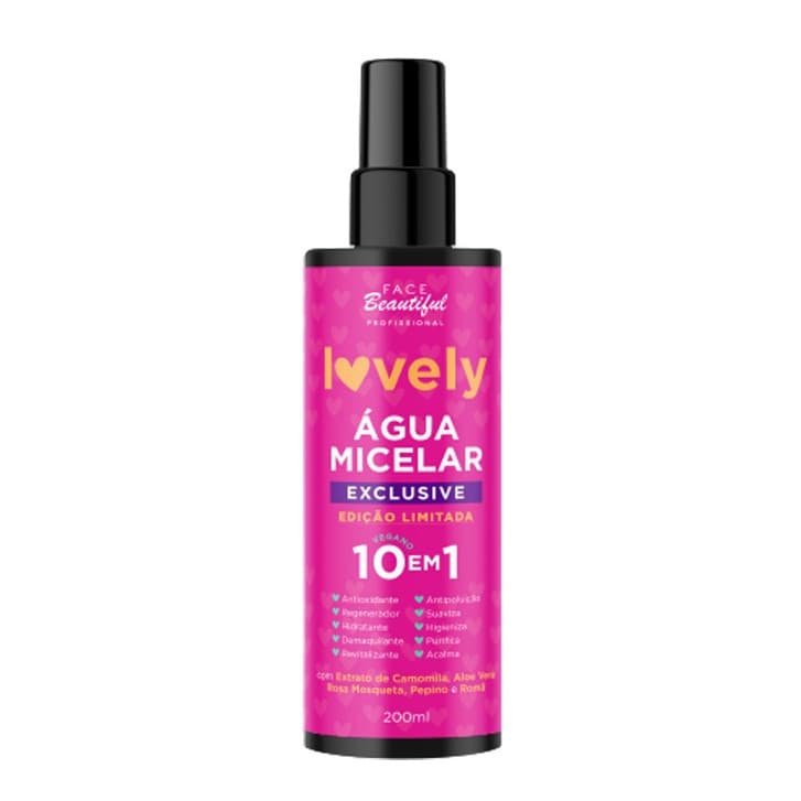 Água Micelar 200ML LOVELY Face Beautiful Lançamento