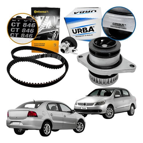Kit Tensor Correia Bomba Dagua Fox Spacefox Polo Golf Ea111 - - Voyage G5 1.0 Ea111 1.6 Ea111 2009 2010 2011 2012 2013