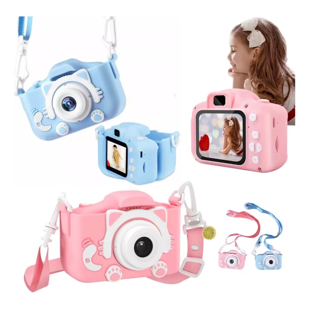 Máquina Fotográfica Infantil Digital Vídeos Hd Fotos Jogo