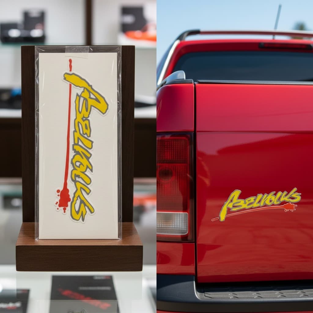 Adesivo Automotivo 15x5cm AbelVolks Logo Para Carro Som Potente Exclusivo Vinil Personalizado