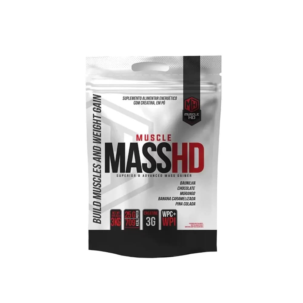 Mass HD 3kg Baunilha - Muscle HD