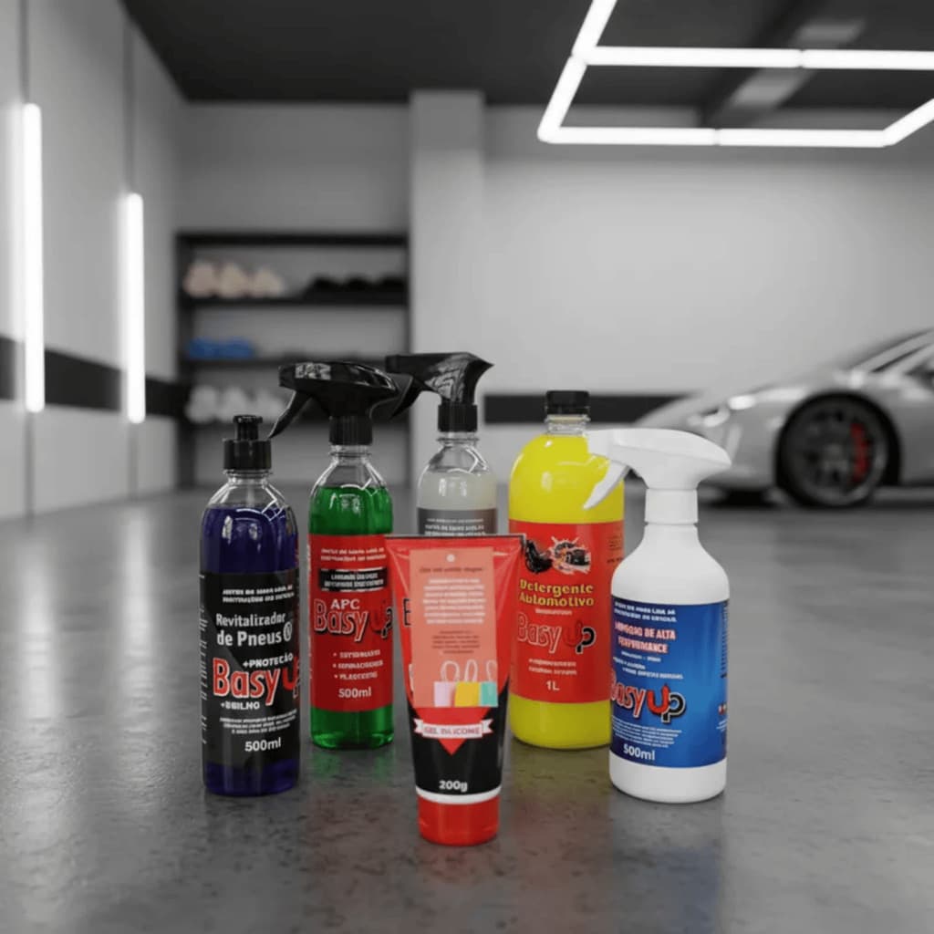 BLACK FRIDAY Kit Automotivo Basy Up Alto Rendimento Limpeza Conservante brilho Completo