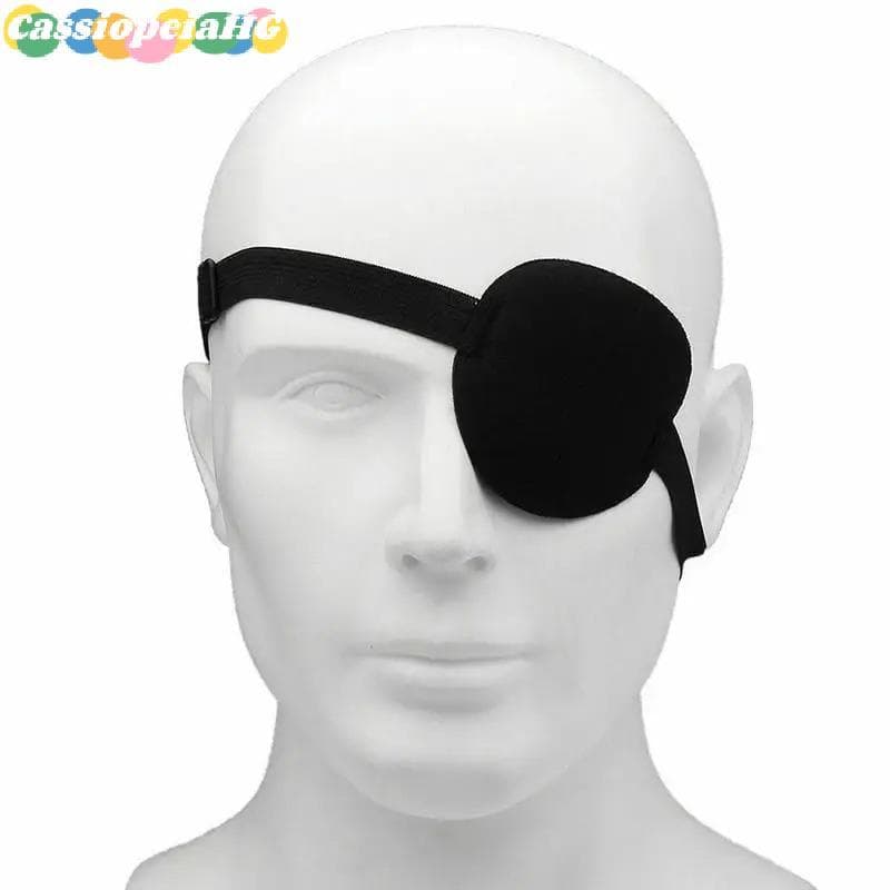 (Cassiopeiahg) Tapa-Olho Pirata Unissex Único Um Lavável Ajustável Côncavo Criança Cosplay Traje Novo