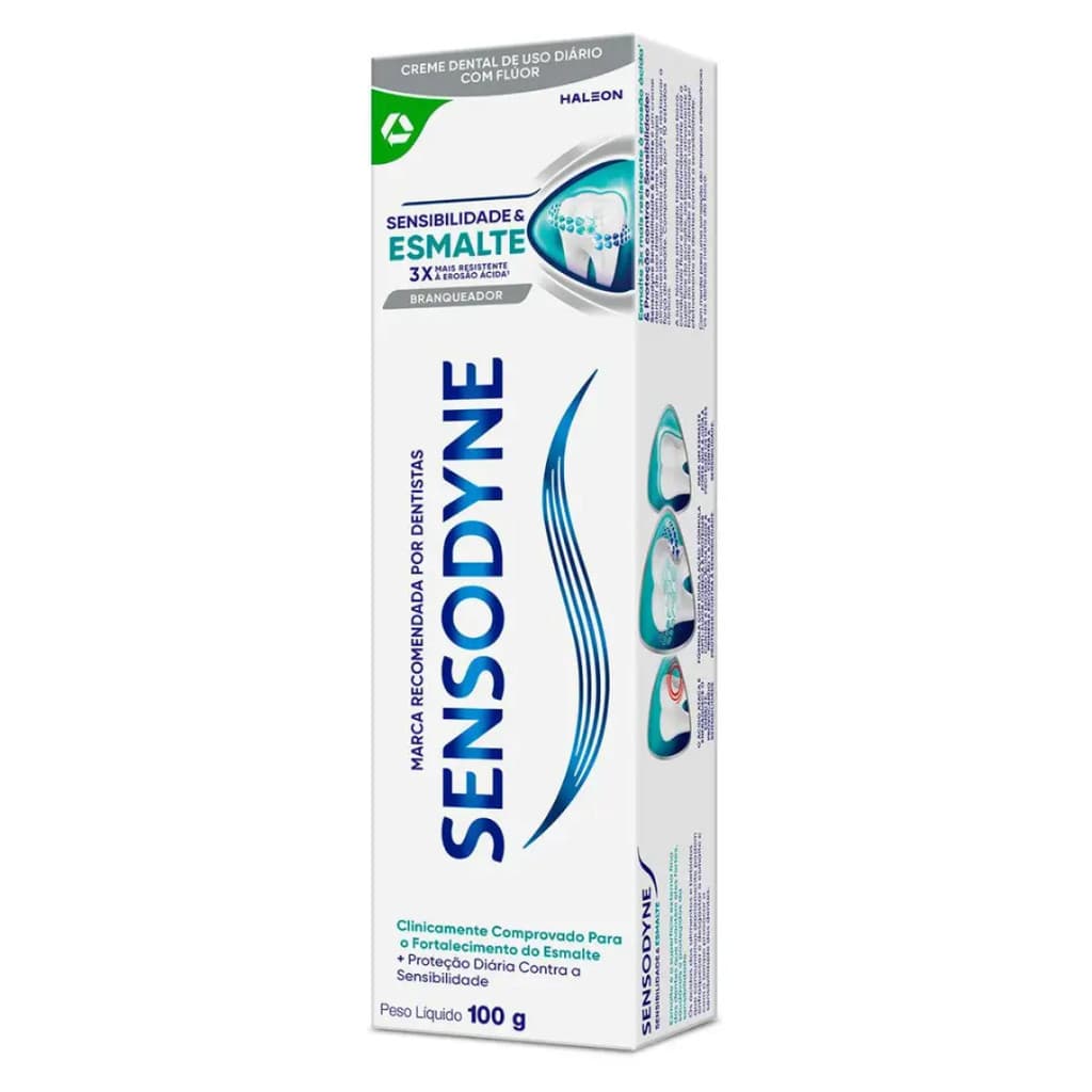 Creme Dental Sensodyne Sensibilidade & Esmalte Branqueador
