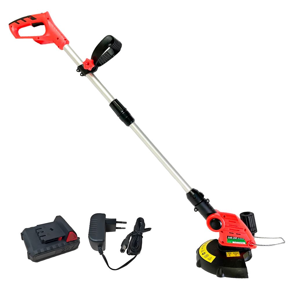 Aparador de Grama a Bateria 20V com Carregador Bivolt e Bateria 20V 2Ah Garthen GAB-200