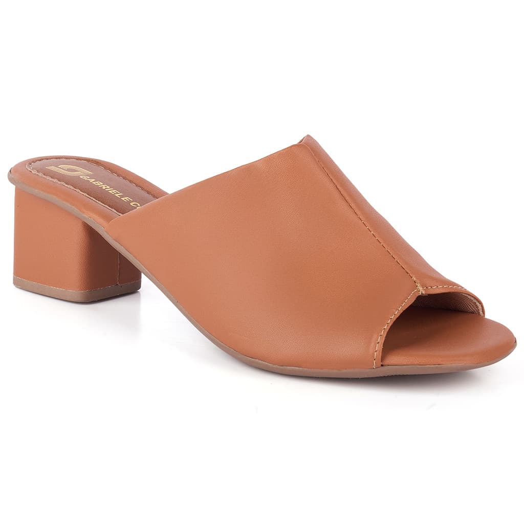 Tamanco Salto Grosso 5CM Sandália Feminina Bloco Quadrado Promoção