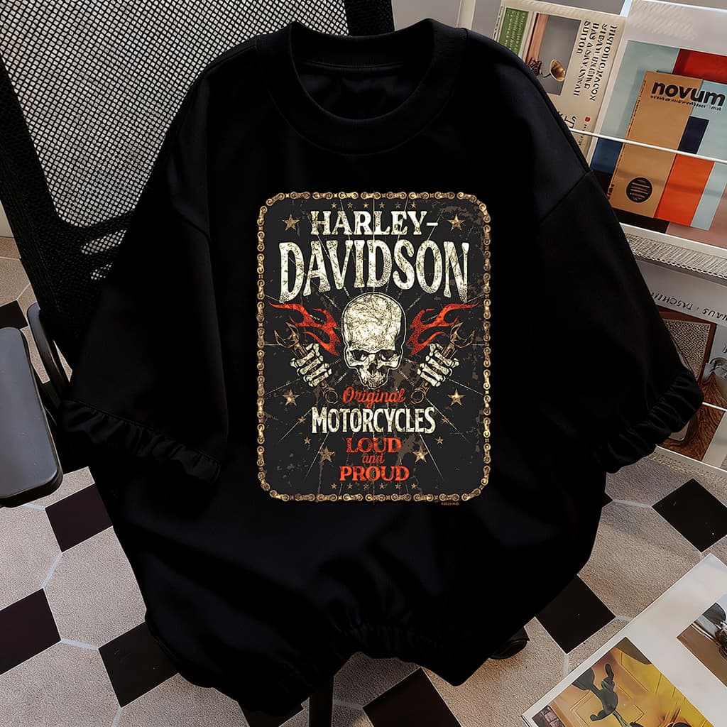 2026 Camiseta Masculina Estampa Crânio De Chave Inglesa De Chama Blusa Unissex Streetwear T-shirt