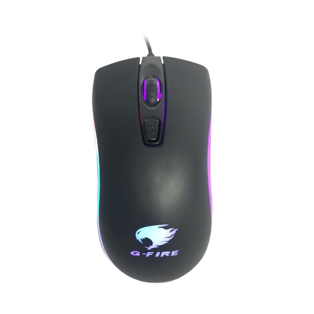 Mouse Gamer Para Jogos Rgb 800-1200 Dpi Preto Mog018 G-fire