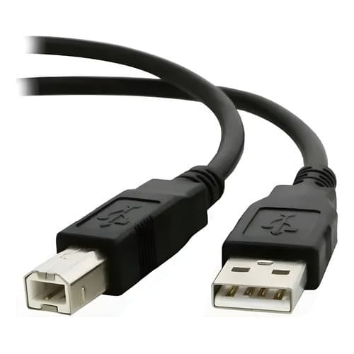 Cabo para Impressora 2.0 USB Saída Tipo B 10M HP, Epson, Canon, Samsung, Xerox, Brother