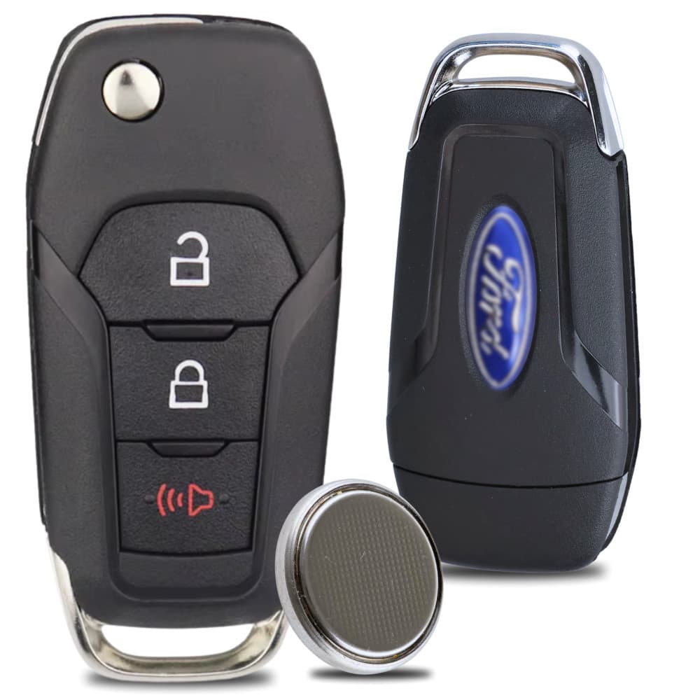 Chave Carcaça Canivete Ford Ranger Focus Fiesta 3 Botões