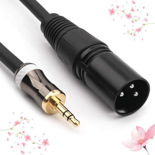[Diretamente do Japão]Cabo de microfone MOBOREST 3.5mm TRS estéreo macho-XLR (macho-fêmea) para estúdios profissionais,