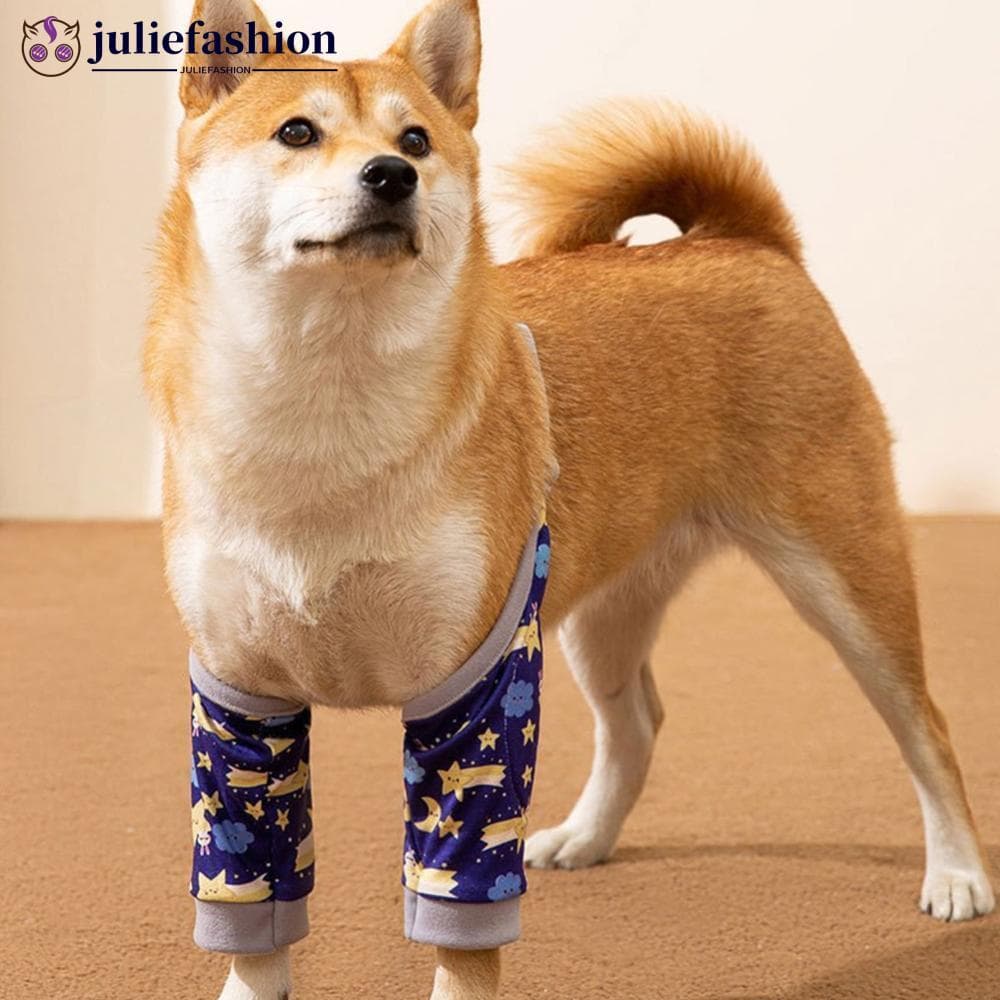 JULIEFASHION Protetor De Cotovelo Para Cães Joelheiras Animais De Estimação Proteção Articulações Das Pernas Dianteiras