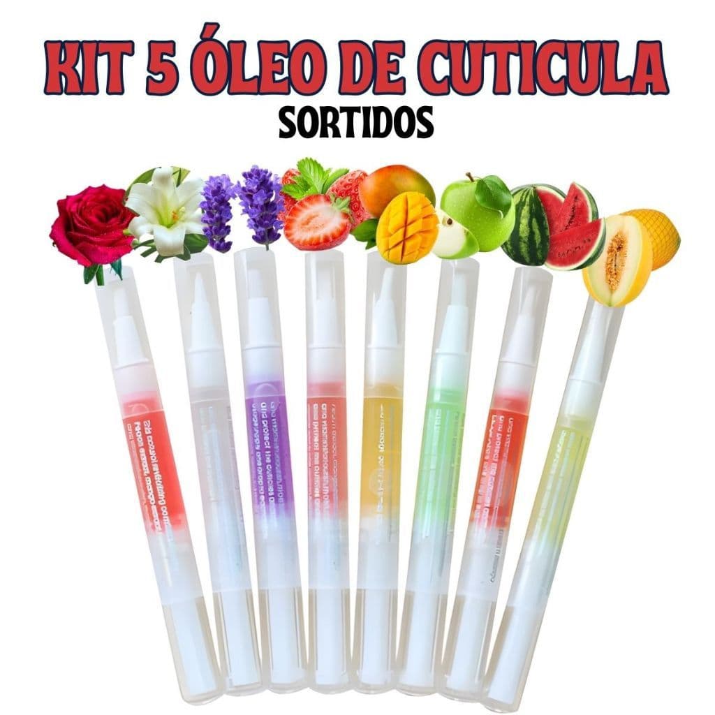 KIT 5 HIDRATANTE DE CUTICULA 3ml SORTIDAS - FRUTAS