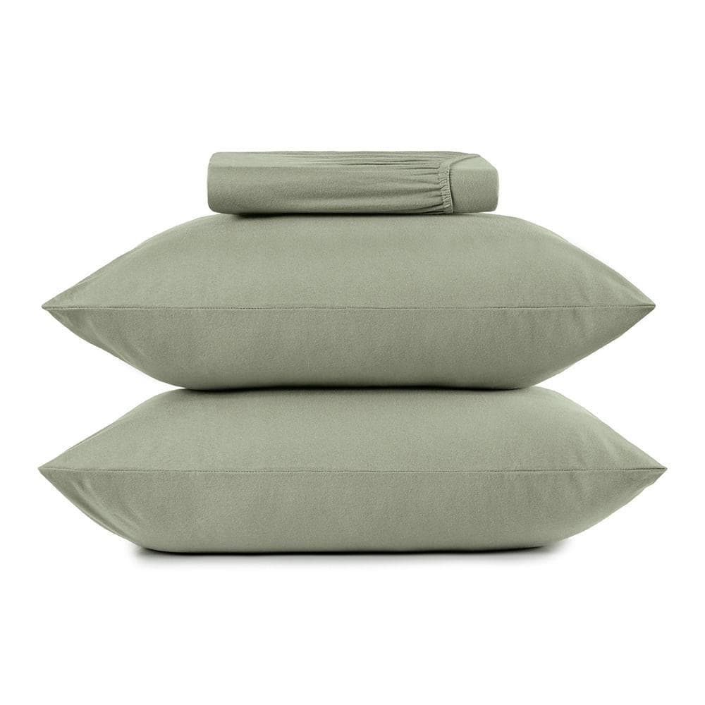 Jogo de Cama Casal 3 Peças Altenburg Malha Fio Penteado Verde Bond