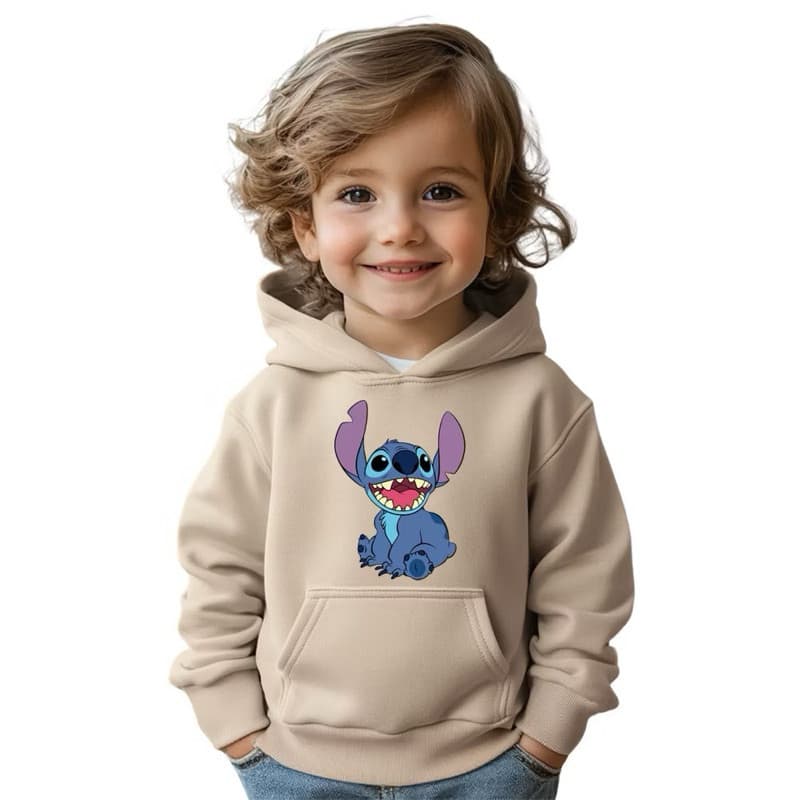 Moletom Blusa de Frio Infantil Flanelado Canguru Quentinha Com Capuz e Bolso friu